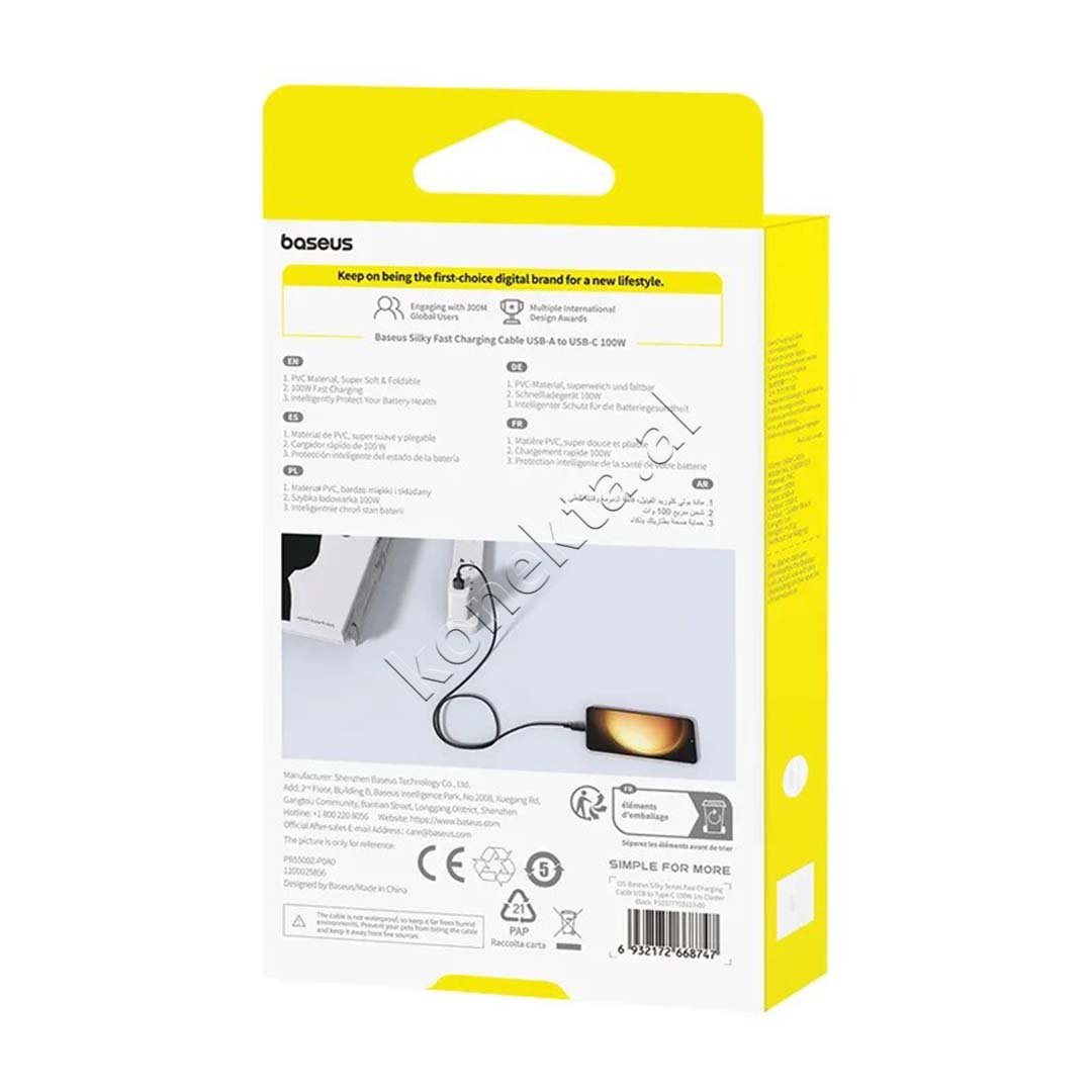 Baseus USB Type-C Charging Cable, 100W, 1m - Thumbnail 5