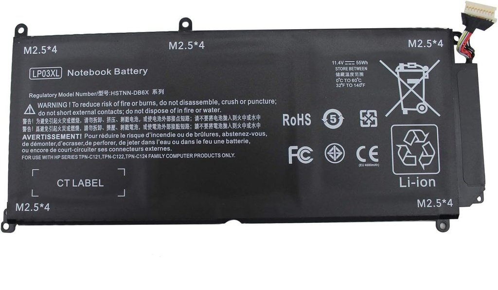 HP Envy 15-ae000 H Battery LP03XL - Image 1