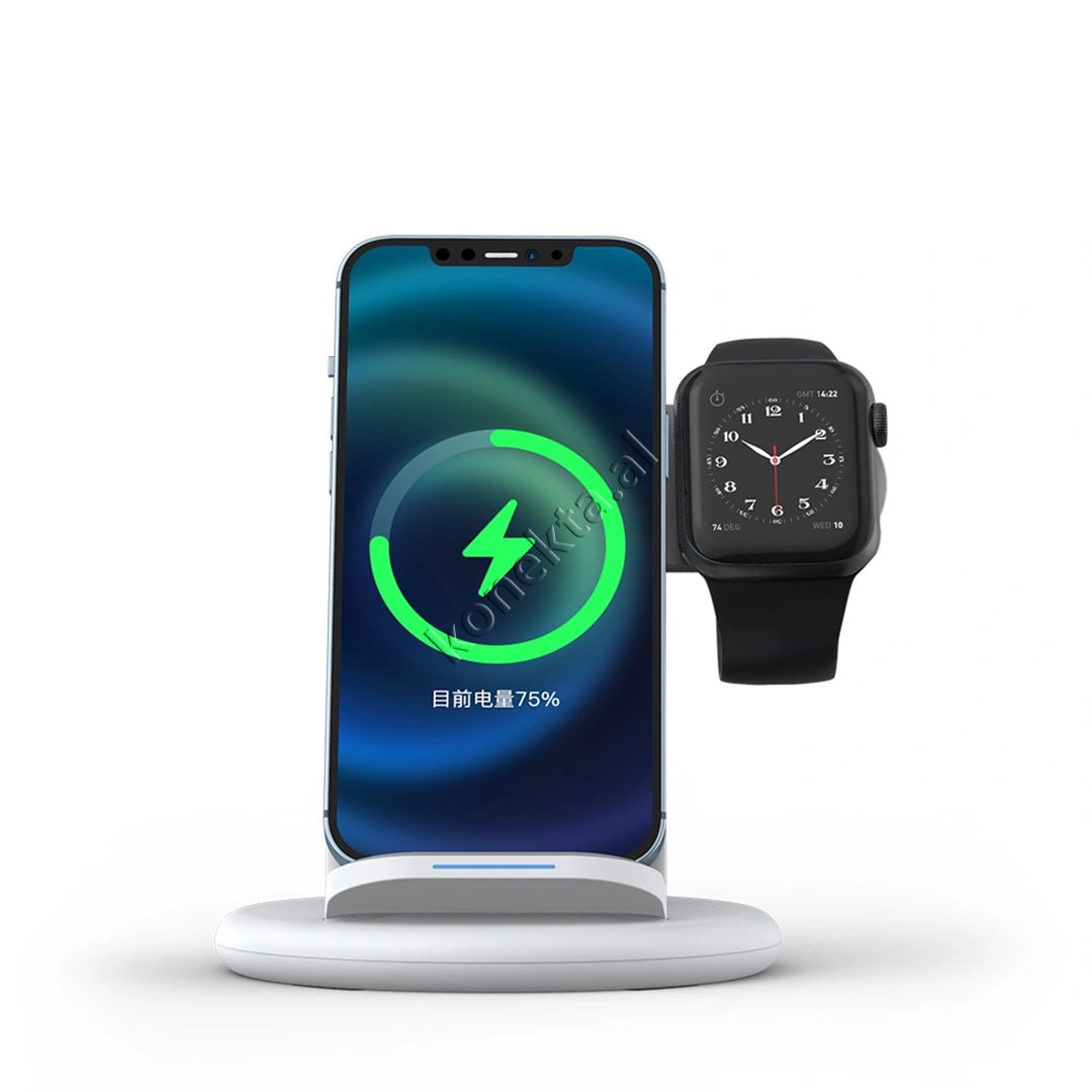 WiWU Wireless Charger, 15W, 3 Charging Spots, Black - Thumbnail 5