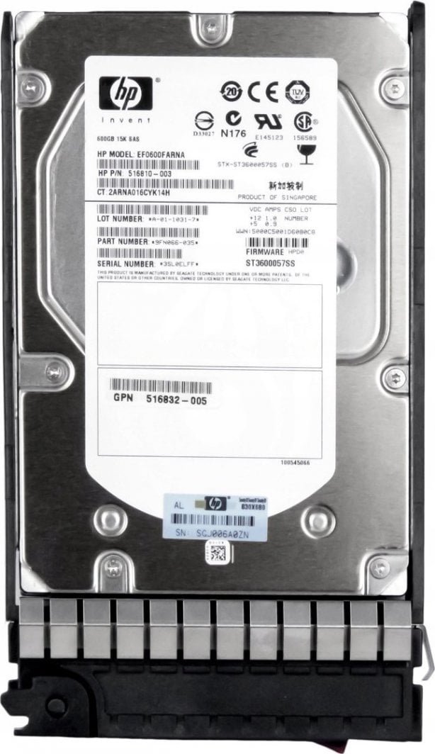 HP Hard Disk, 600GB, 3.5'', SAS-1 - Thumbnail 2