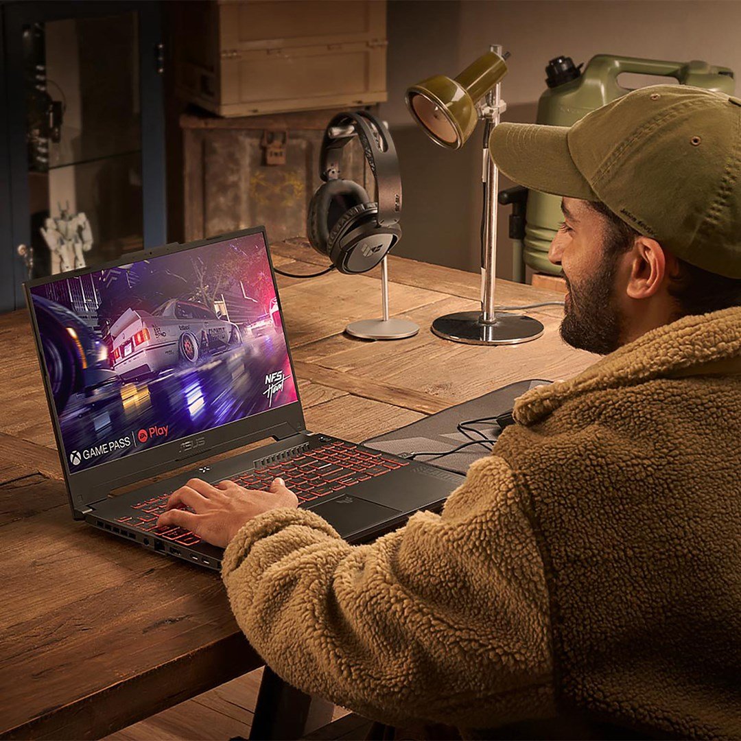 ASUS TUF Gaming A16 FA607NU-R5085W Laptop, 16", AMD Ryzen 5 7535HS, 8GB RAM, 512GB SSD, NVIDIA GeForce RTX 4050, Windows 11 Home, i hirtë - Thumbnail 5