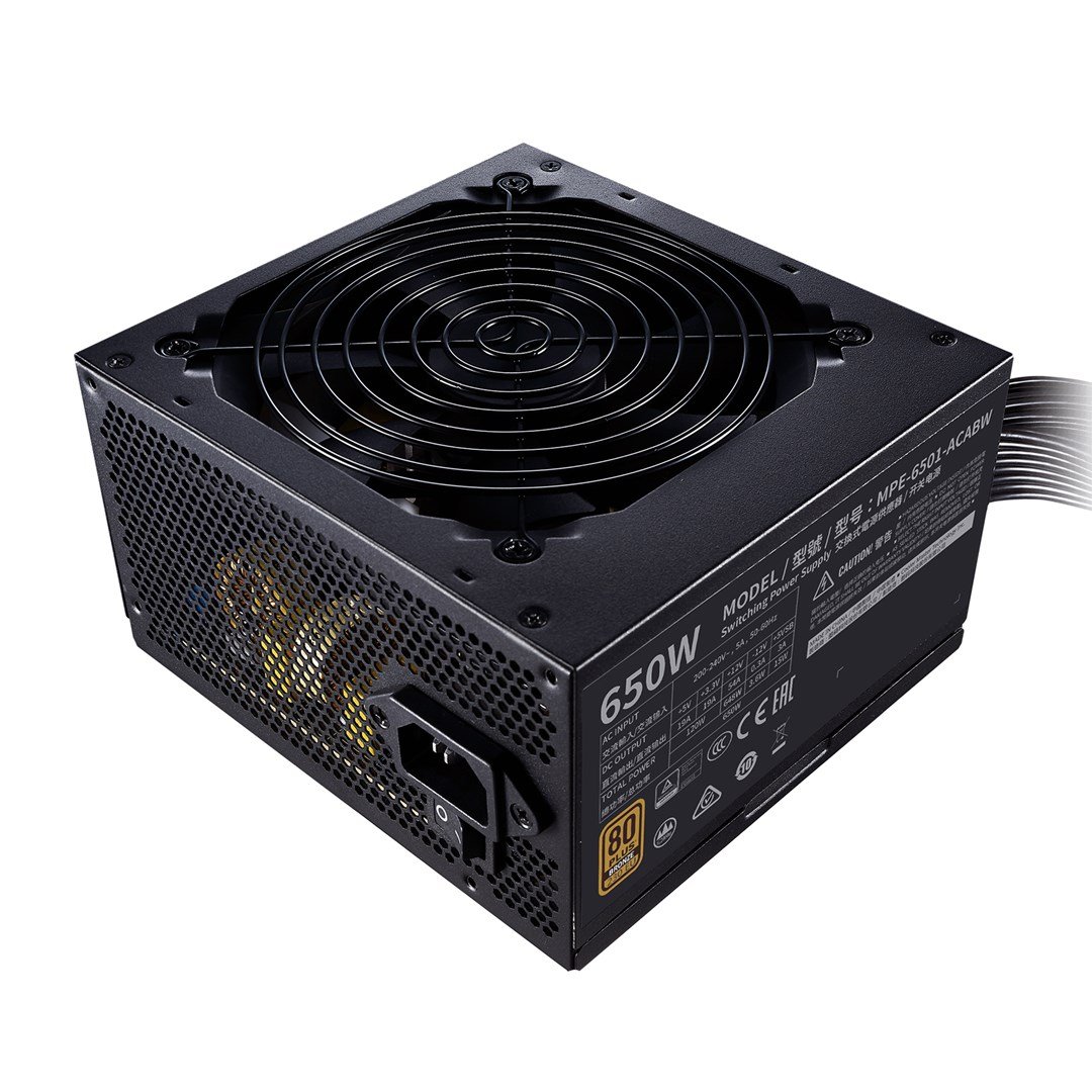 Cooler Master MWE Bronze V2 MPE-6501-ACABW-BEU Power Supply, 650W - Thumbnail 2