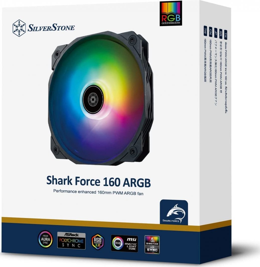 SilverStone Shark Force 160 ARGB Cooler, 160 mm - Thumbnail 11
