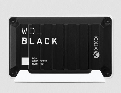 WD BLACK D30 External SSD, 1TB, Black/White - Image 1
