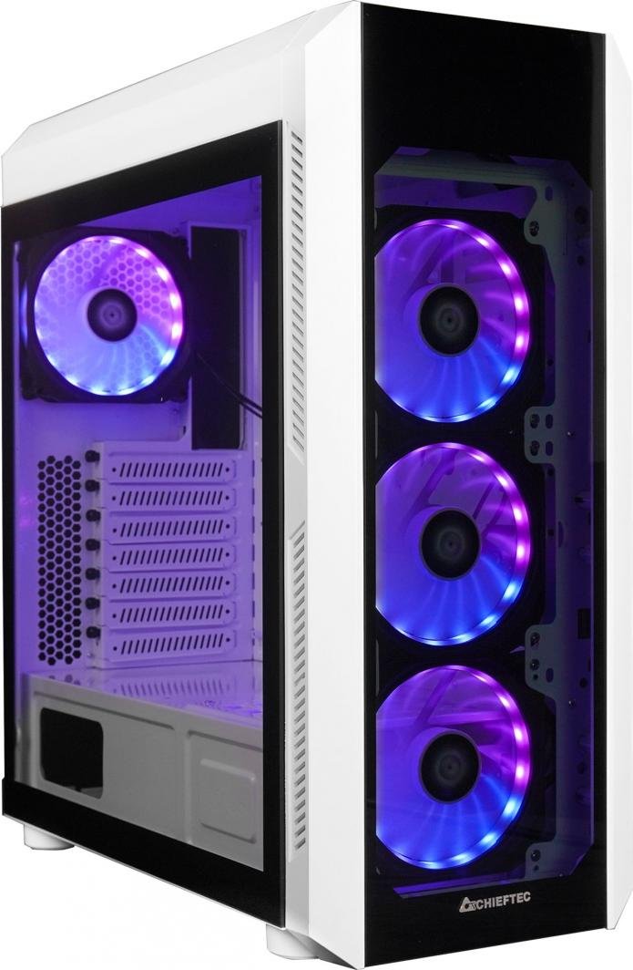 Chieftec Scorpion 3 ARGB Case, White GL-03W-OP, Midi Tower - Image 1
