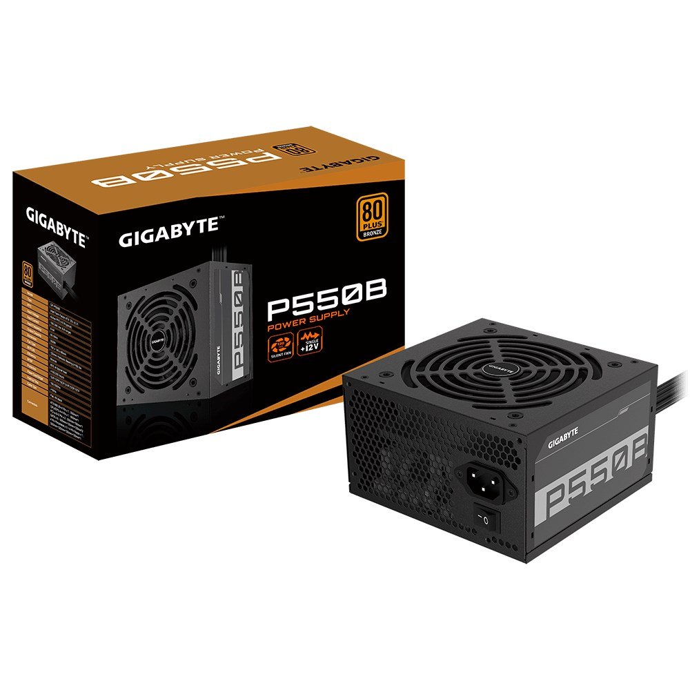 Gigabyte P550B Power Supply, 20+4 pin ATX, 550 W, Black - Thumbnail 4