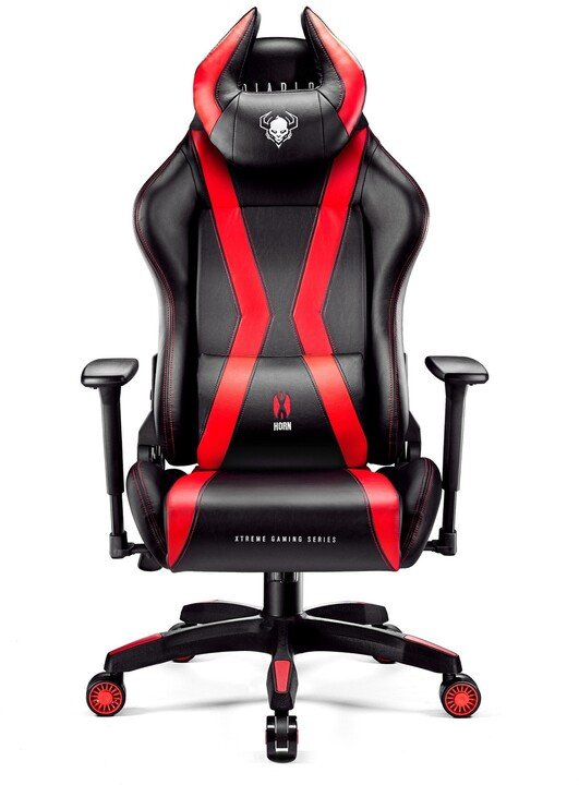 Diablo Chairs X-Horn 2.0 Chair, Black / Red - Image 1