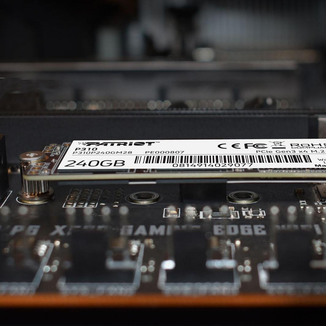 Patriot P310 SSD, 240GB, M.2 2280 PCI-E x4 Gen3 NVMe - Thumbnail 7