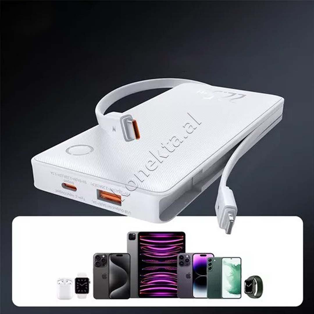 Baseus External Battery, 22.5W, 10000mAh, White - Thumbnail 7