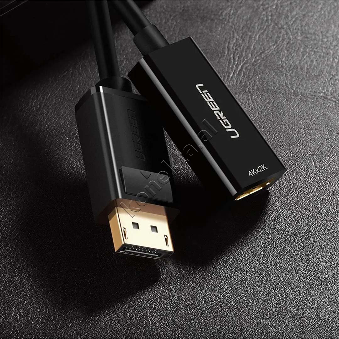 UGreen DisplayPort to HDMI Adapter 4K/1080p, 25cm, Black - Thumbnail 6