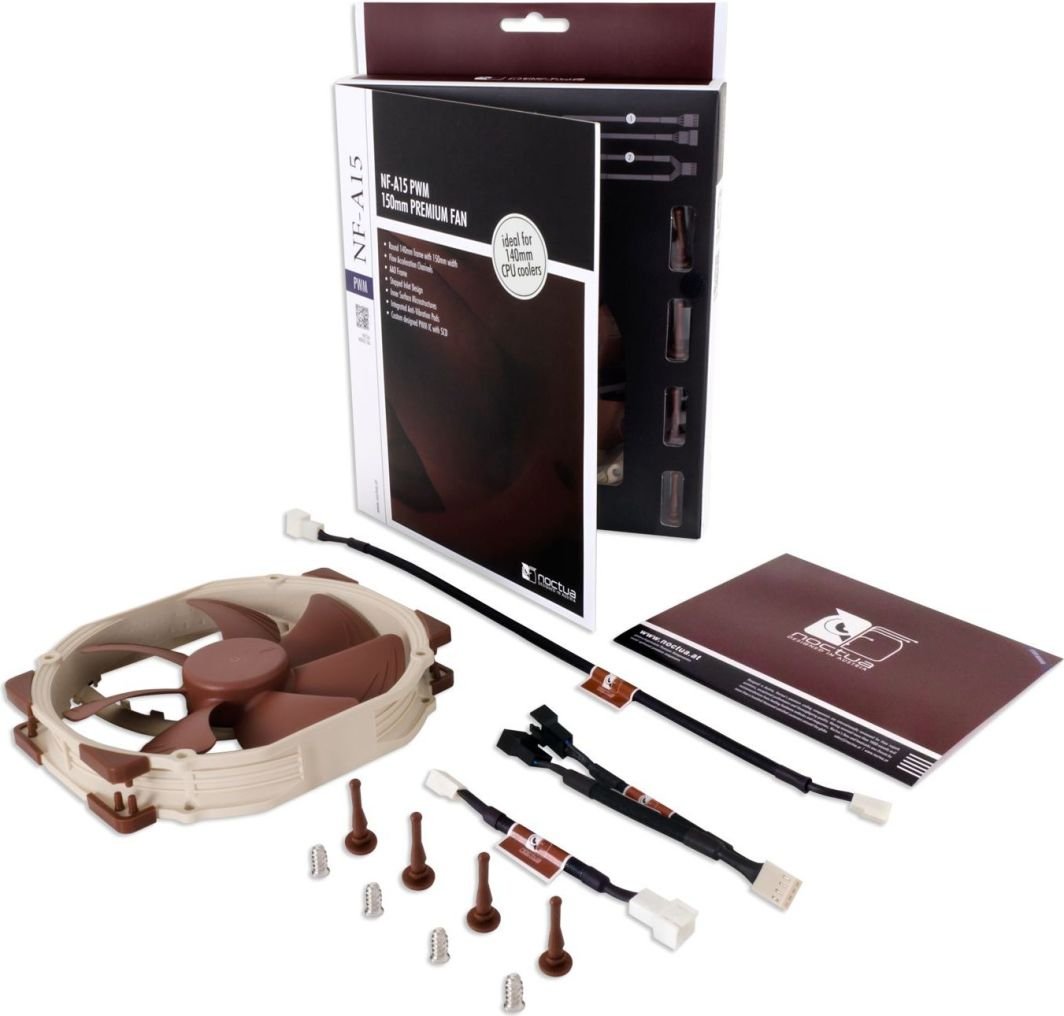 Noctua NF-A15 PWM Cooler, 140 mm - Thumbnail 2