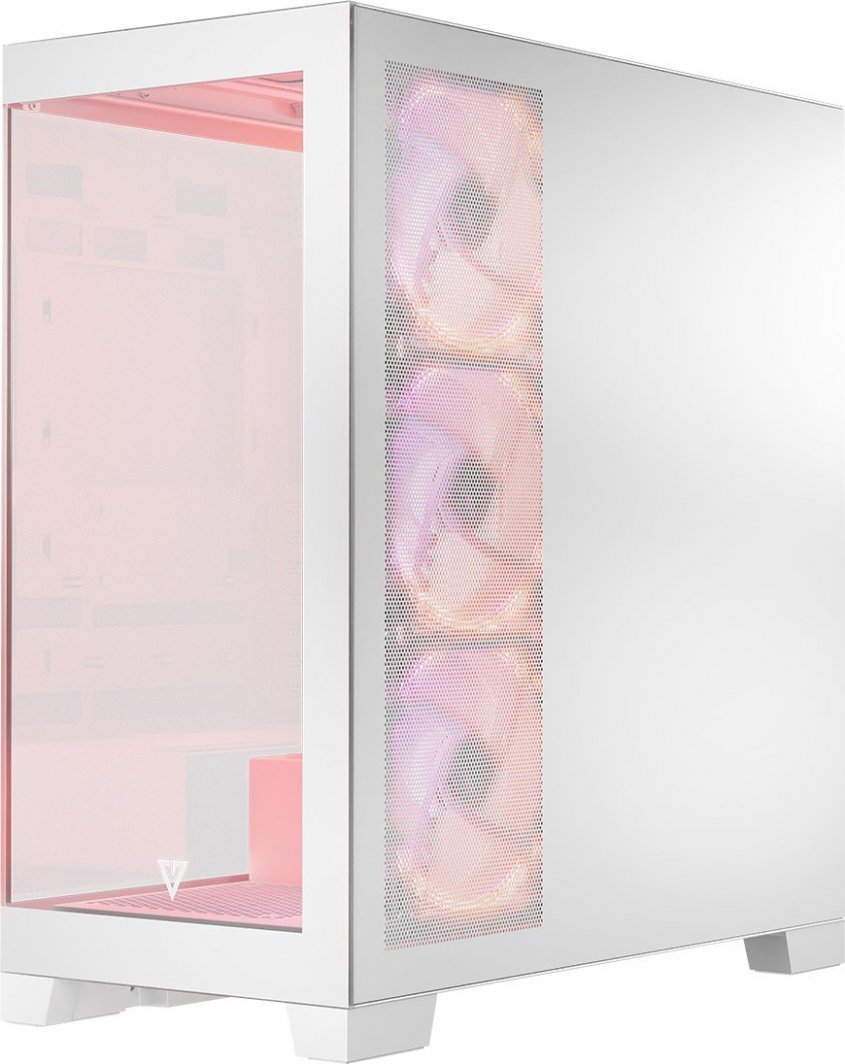 Modecom Volcano Space Apex ARGB Case, White, Midi Tower - Thumbnail 9