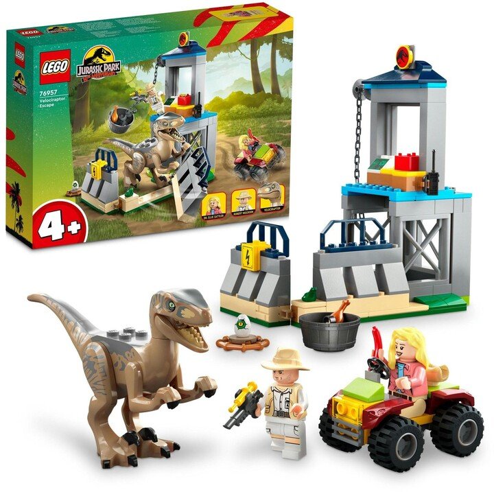 LEGO Jurassic World 76957 Velociraptor Escape Set, 137 pjesë - Image 1