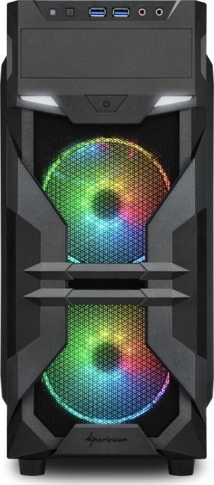 Sharkoon VG7-W RGB ATX Case, Midi Tower - Thumbnail 5