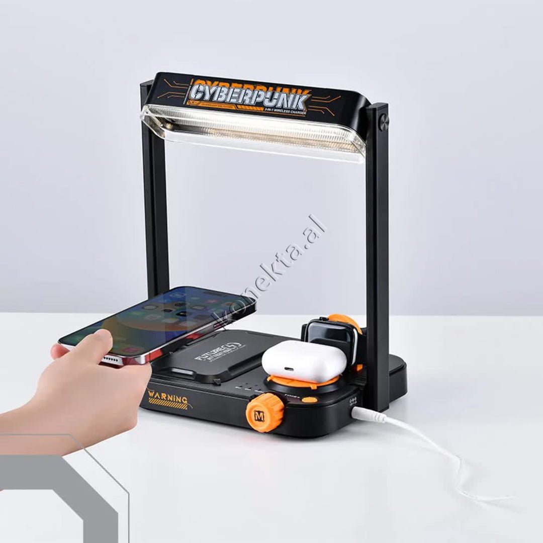 Cyberpunk Wireless Charger, Black - Thumbnail 12