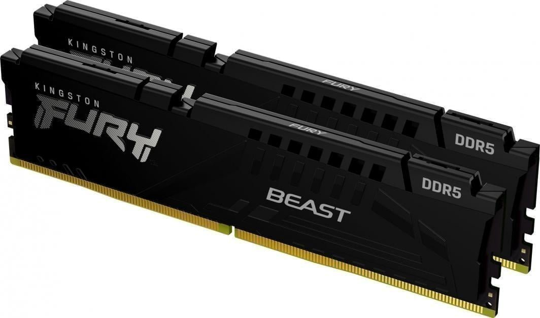 Kingston Fury Beast Memory, DDR5, 64 GB, 6400 MHz, CL32, KF564C32BBK2-64 - Image 1