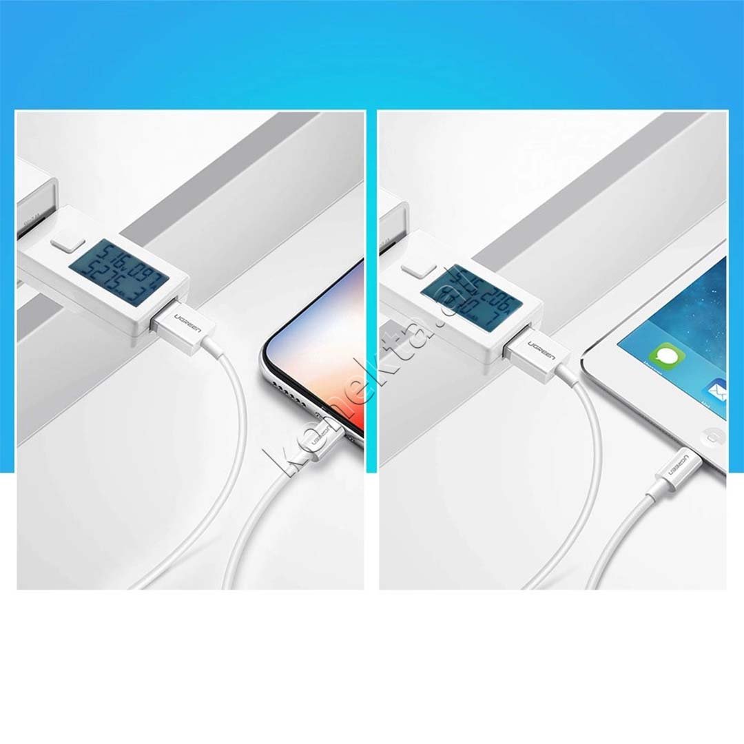 UGreen USB-A to Lightning Cable, White, 1m / 1.5m - Thumbnail 6