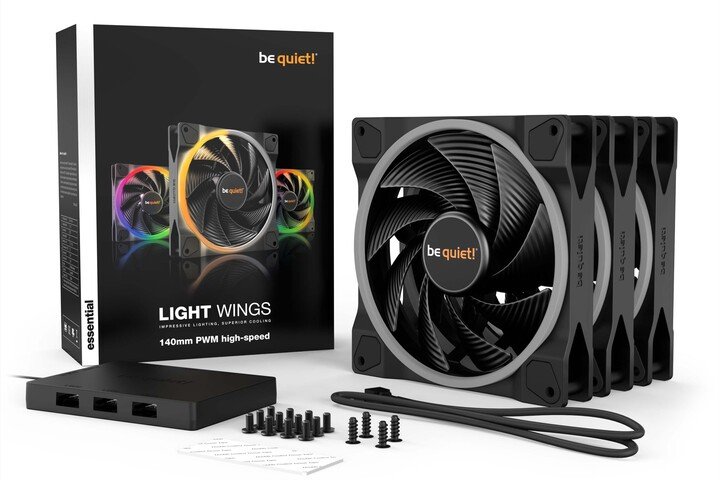 Be quiet! LIGHT WINGS Cooler, 140mm, 3 pieces - Thumbnail 6