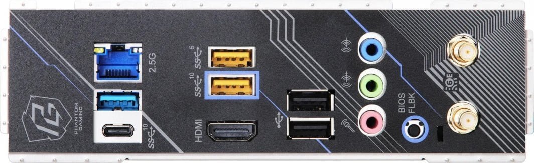 ASRock A620I LIGHTNING WIFI Motherboard, Black, Wi-Fi 6E, 2.5 Gb/s LAN, RGB - Thumbnail 4