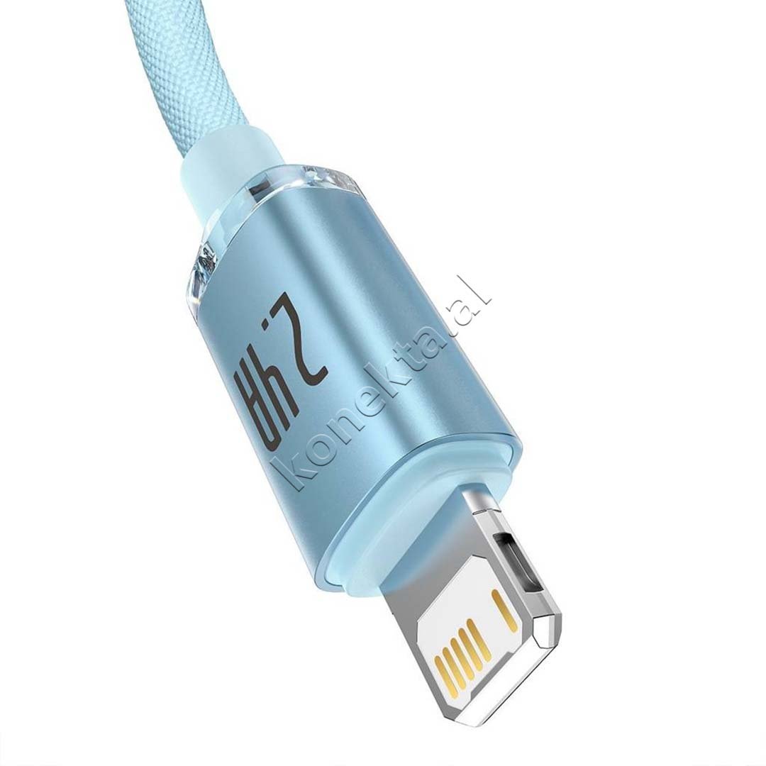 Baseus USB to Lightning Charging Cable, 1.2m, Blue - Thumbnail 2