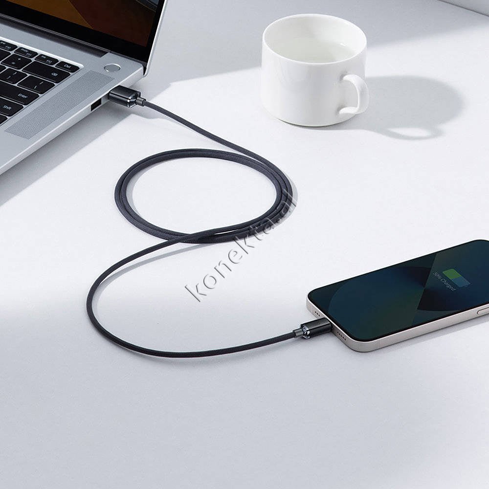 Baseus Type-C Cable for iPhone, 20W, 1.2m, Black - Image 1