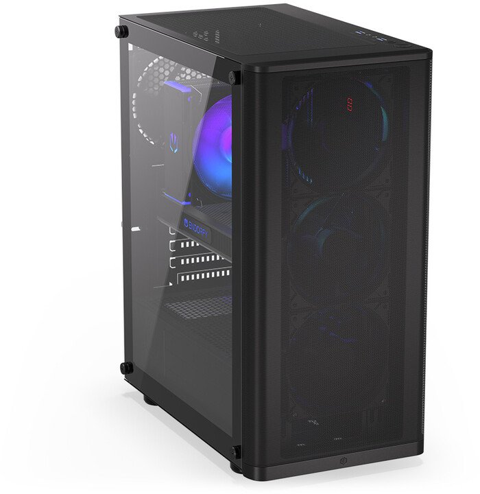 Endorfy Ventum 200 Air Case, TG, Black - Thumbnail 6