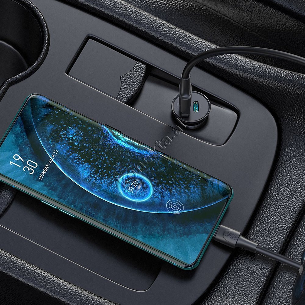 Baseus 30W Car Charger, Black - Thumbnail 8