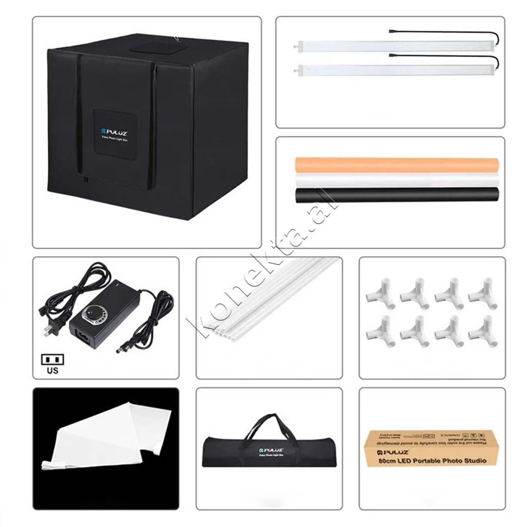 Puluz Studio Box LED Light, 80 x 80 x 80 cm - Thumbnail 9
