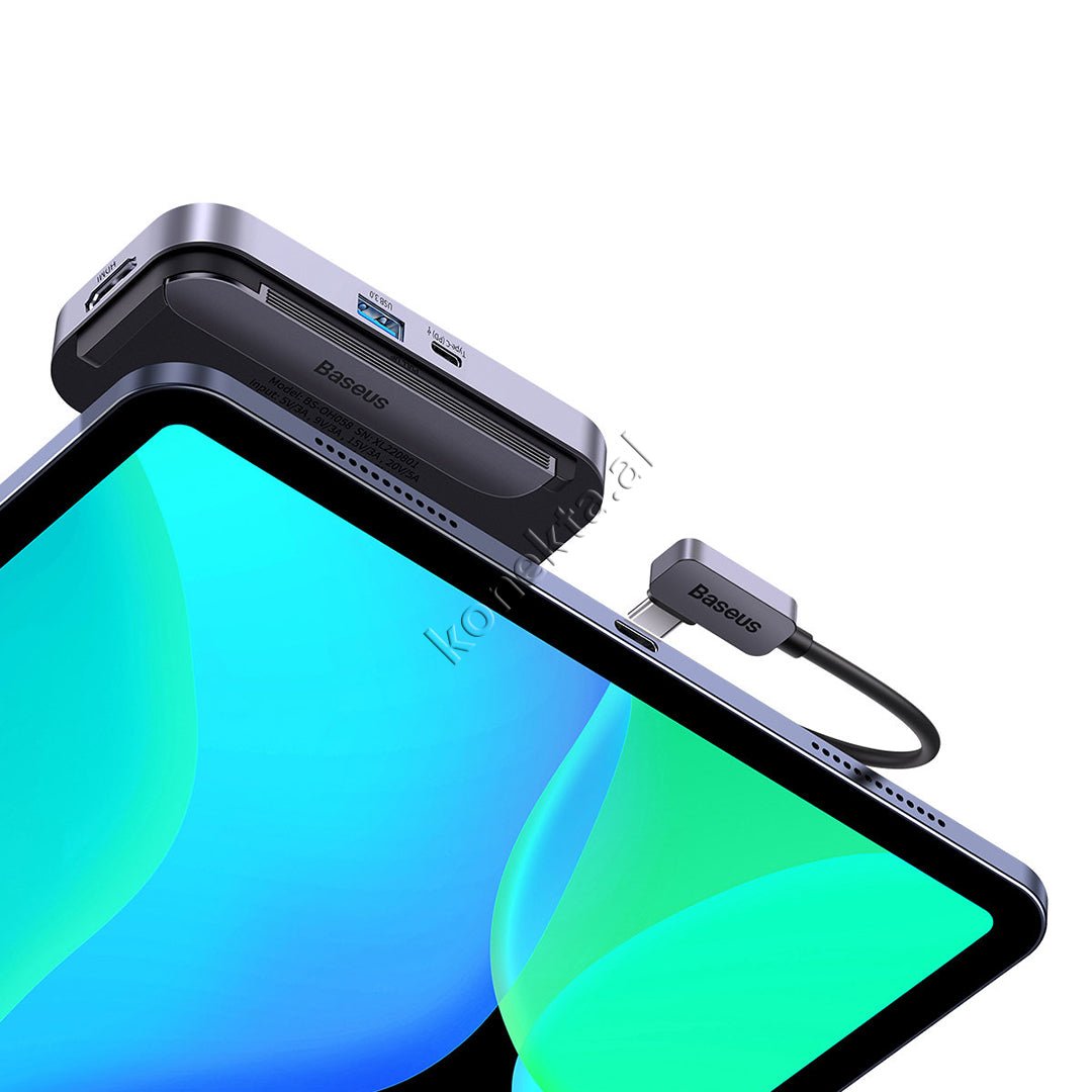 Baseus Multifunctional Type-C Adapter with Tablet Holder and Multiple Ports - Thumbnail 2