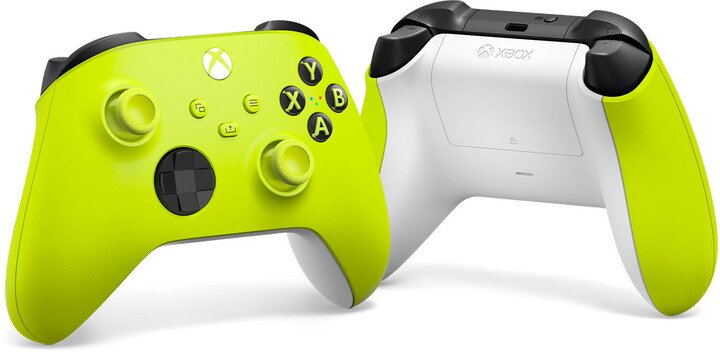 Microsoft Xbox Series Controller, Wireless, White/Green - Thumbnail 4