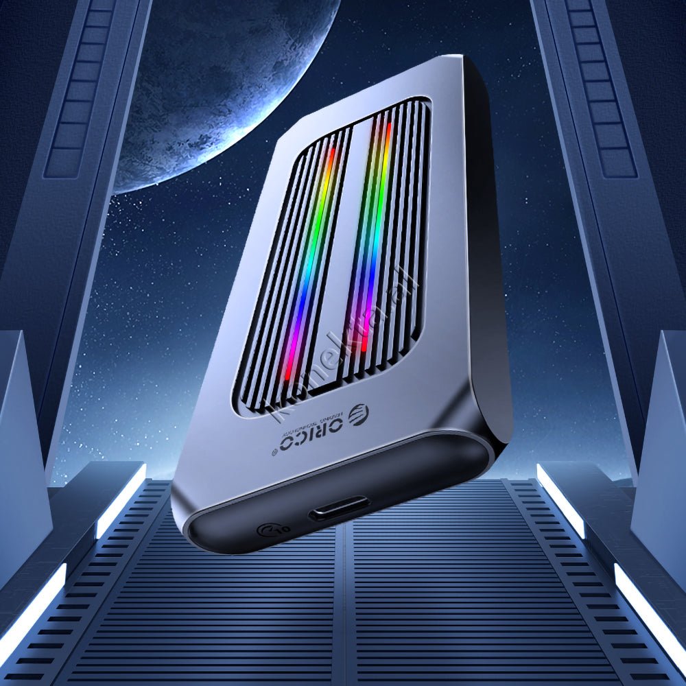 Orico SSD M.2 NVME Enclosure with Type-C Gen 2 Port and RGB Lighting - Thumbnail 4