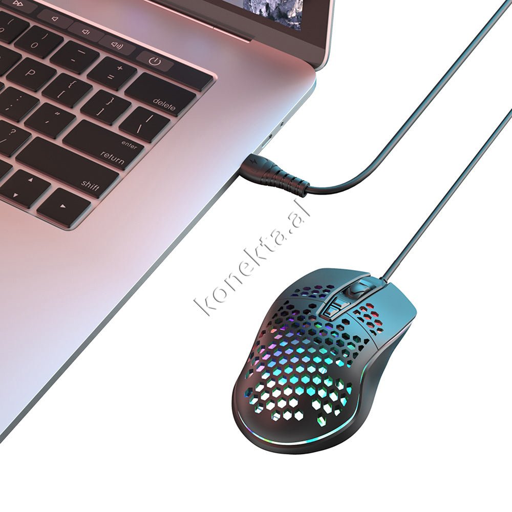 XO M4 Mouse, Black, Gaming, LED Lighting - Thumbnail 3