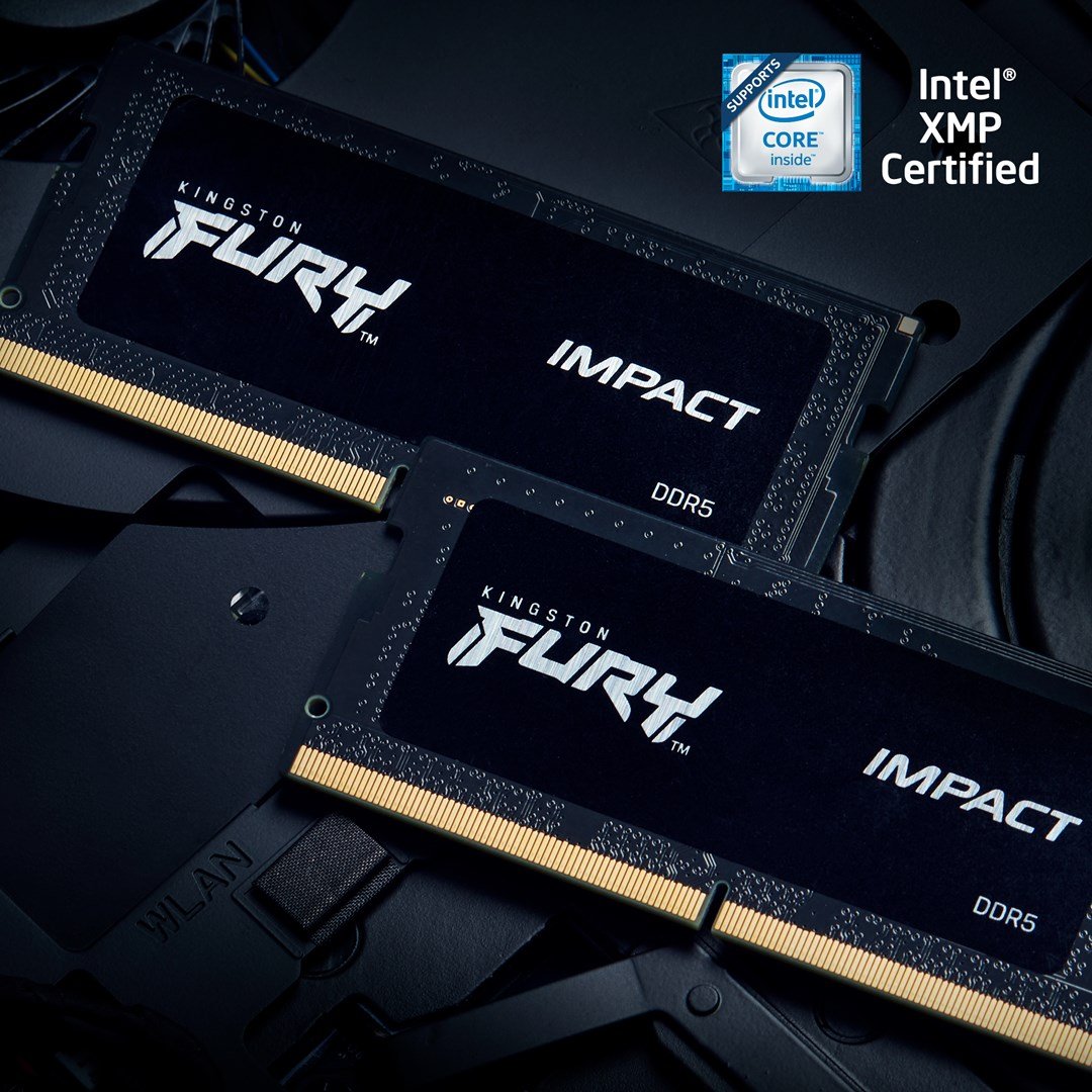 Kingston FURY Impact Memory 16GB DDR5, 4800MT/s, SODIMM CL38, Black - Thumbnail 8