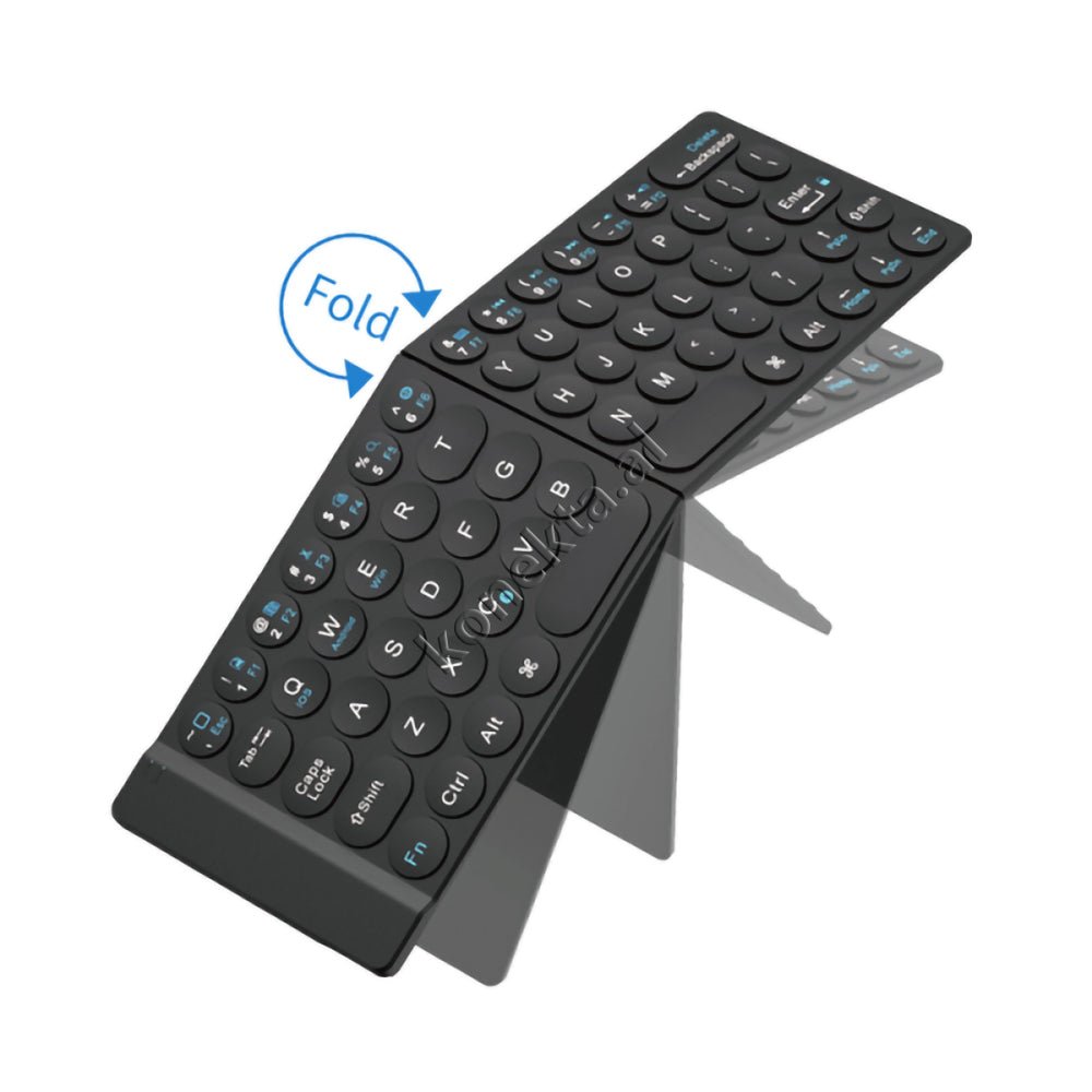 WiWU Wireless Keyboard, Foldable, Bluetooth, with Stand and Carrying Case - Thumbnail 14