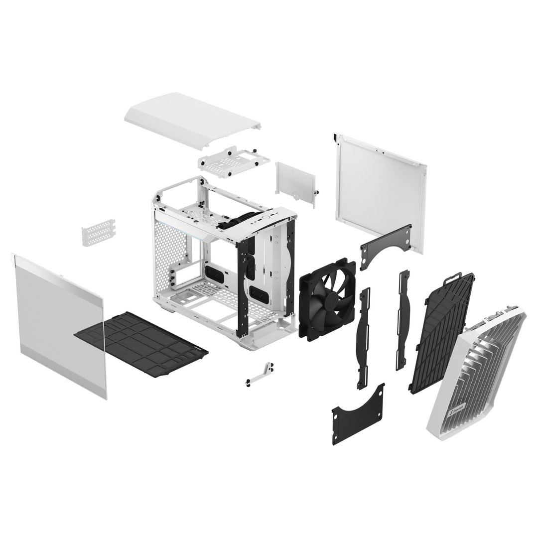 Fractal Design Torrent Nano Case, White TG Clear Tint - Thumbnail 15