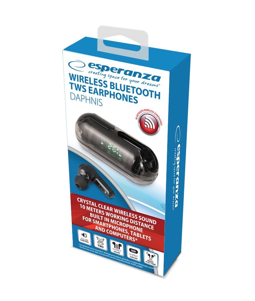Esperanza EH239K Headphone, Wireless, Black - Thumbnail 4