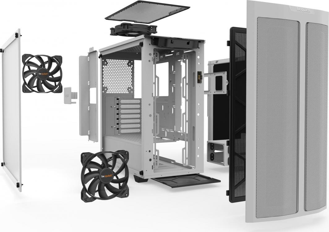Be quiet! Pure Base 500DX Case, White - Thumbnail 3