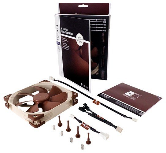Noctua NF-A14 PWM Fan, 14 cm, Brown - Thumbnail 5