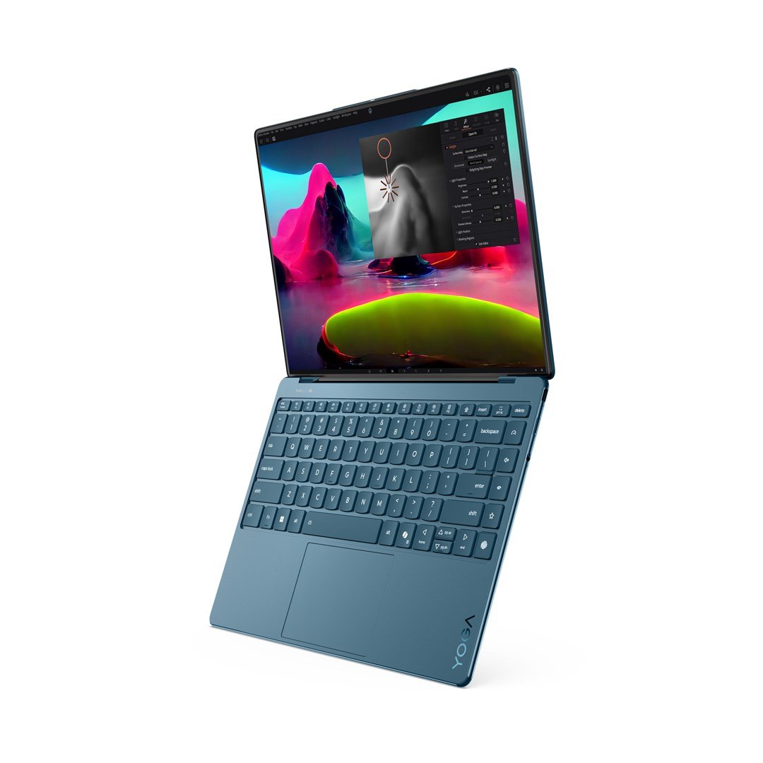 Lenovo Yoga Slim 9 14ILL10 Laptop, 14", Intel Core Ultra 7 258V, Touchscreen WQUXGA, 32 GB LPDDR5x-SDRAM, 1 TB SSD, Teal - Thumbnail 2