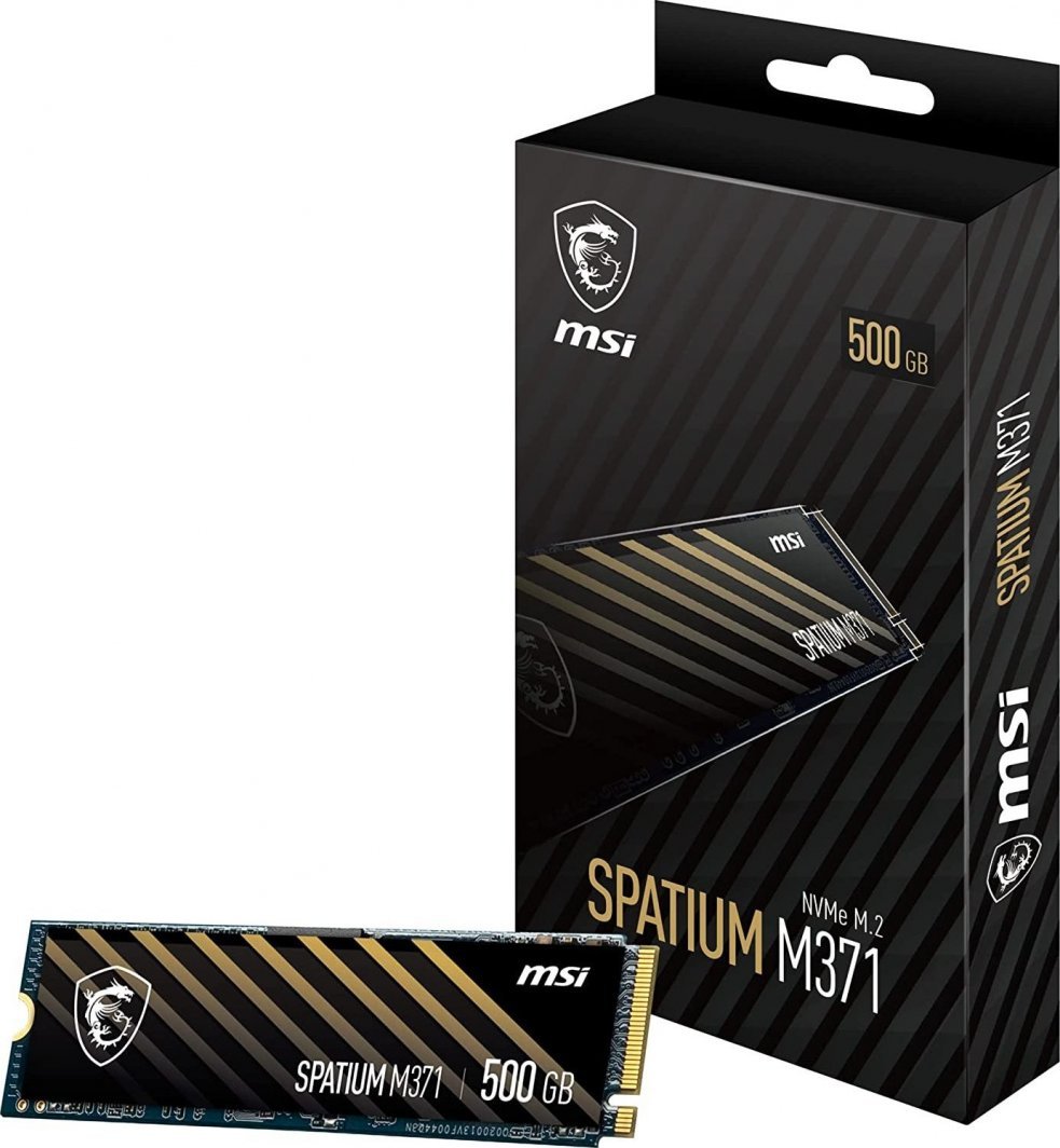 MSI Spatium M371 SSD, 500GB, M.2 2280 PCI-E x4 Gen3 NVMe - Thumbnail 6