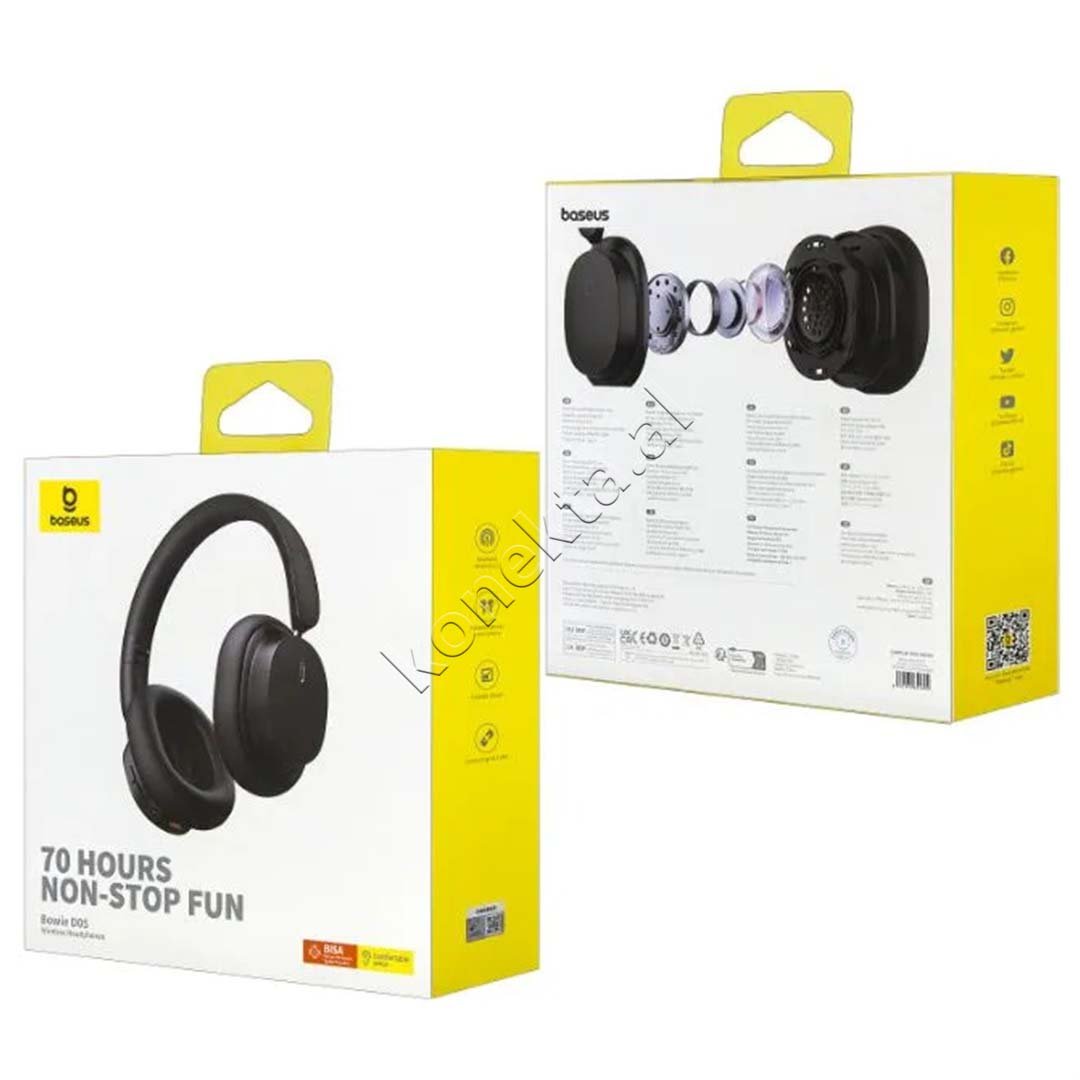 Baseus Bluetooth Wireless Headphones, Black - Thumbnail 13
