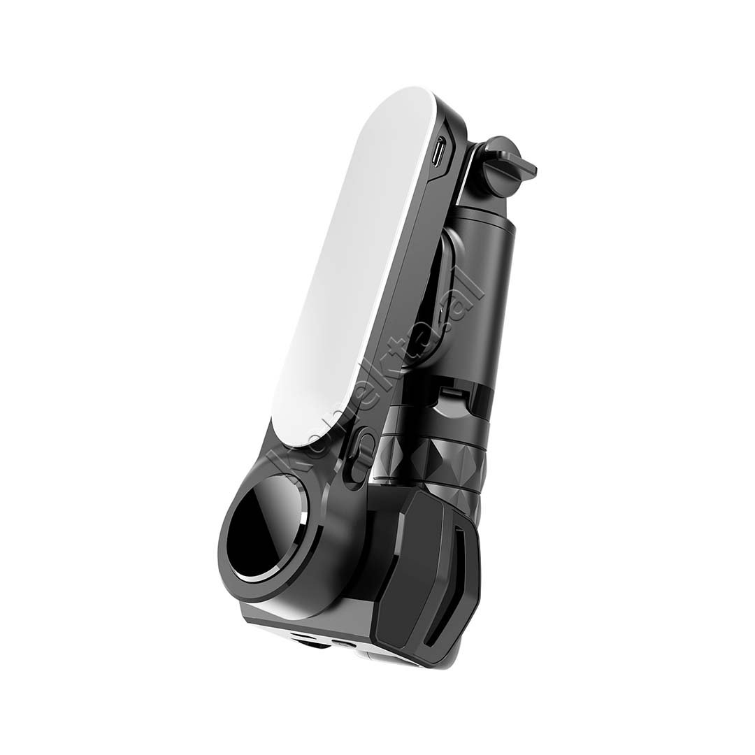 tjetertjeter Gimbal (Tripod) Me Rrotullim 360° Dhe Drite LED - Thumbnail 4