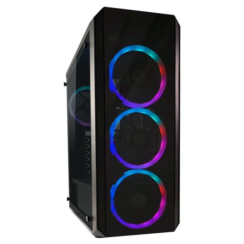 CUSTOM BUILD Gaming Desktop, Ryzen 5-5500, 16GB RAM, 480GB SSD, NVIDIA GTX 1650, LC Power Curved 24" 165Hz - Thumbnail 2