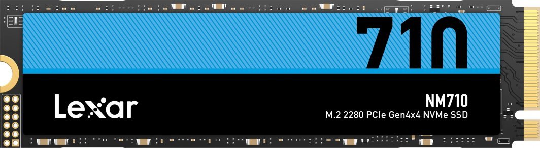 Lexar NM710 SSD, 500GB, M.2 2280 PCI-E x4 Gen4 NVMe - Image 1