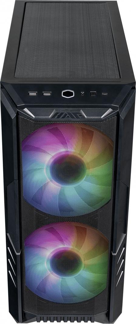 Cooler Master HAF 500 ARGB Case, Black, Midi Tower - Thumbnail 2
