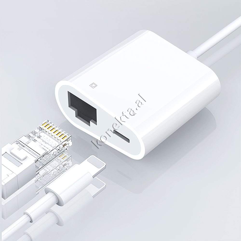XO LAN Adapter, White, 15cm Cable - Thumbnail 4
