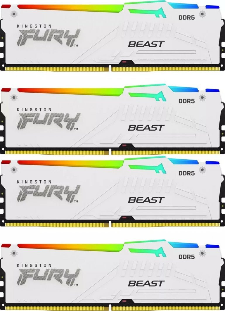 Kingston Fury Beast Memory, DDR5, 128 GB, 5200 MHz, CL40, RGB - Thumbnail 2