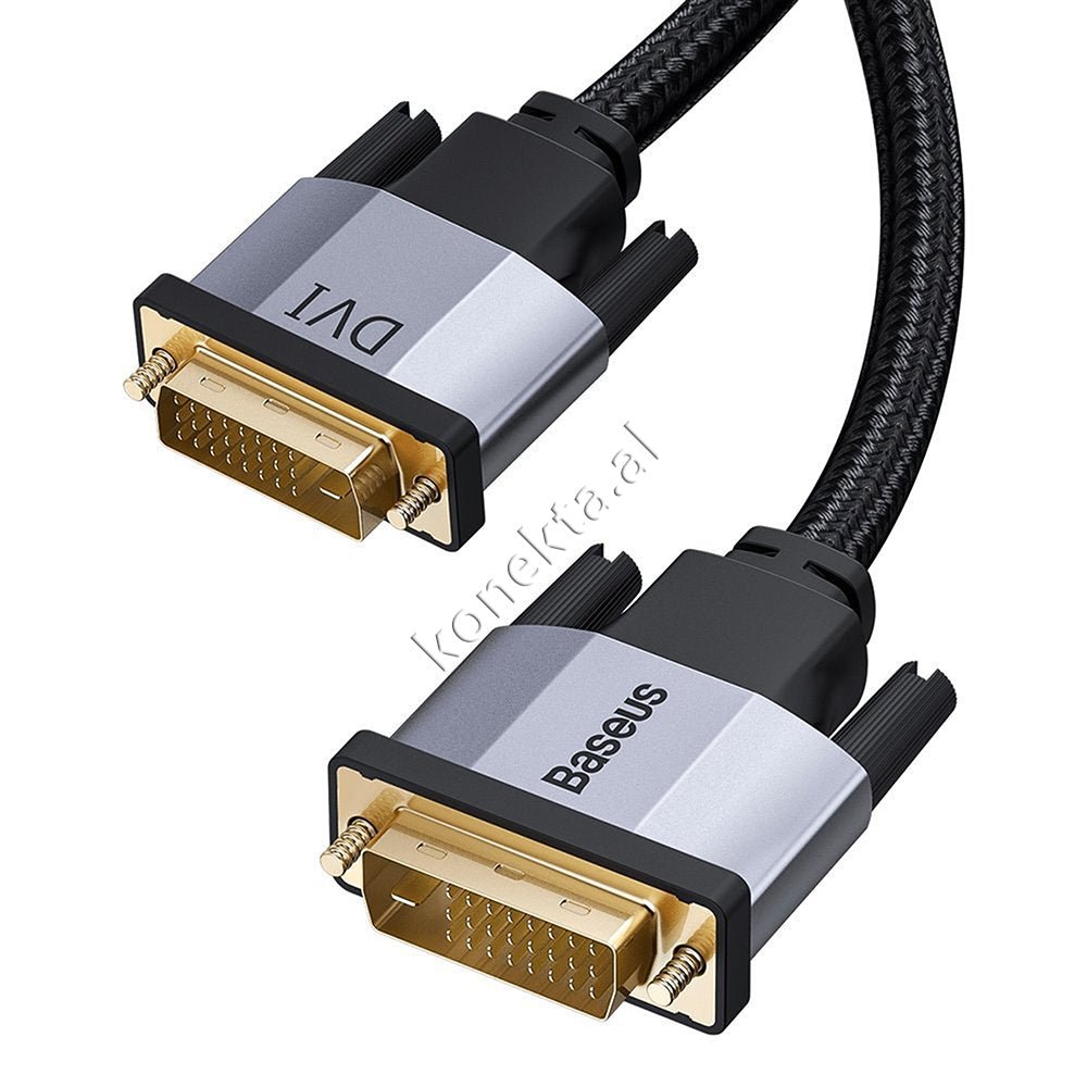 Baseus DVI-D to DVI-D Cable, 1m, Gray - Thumbnail 3