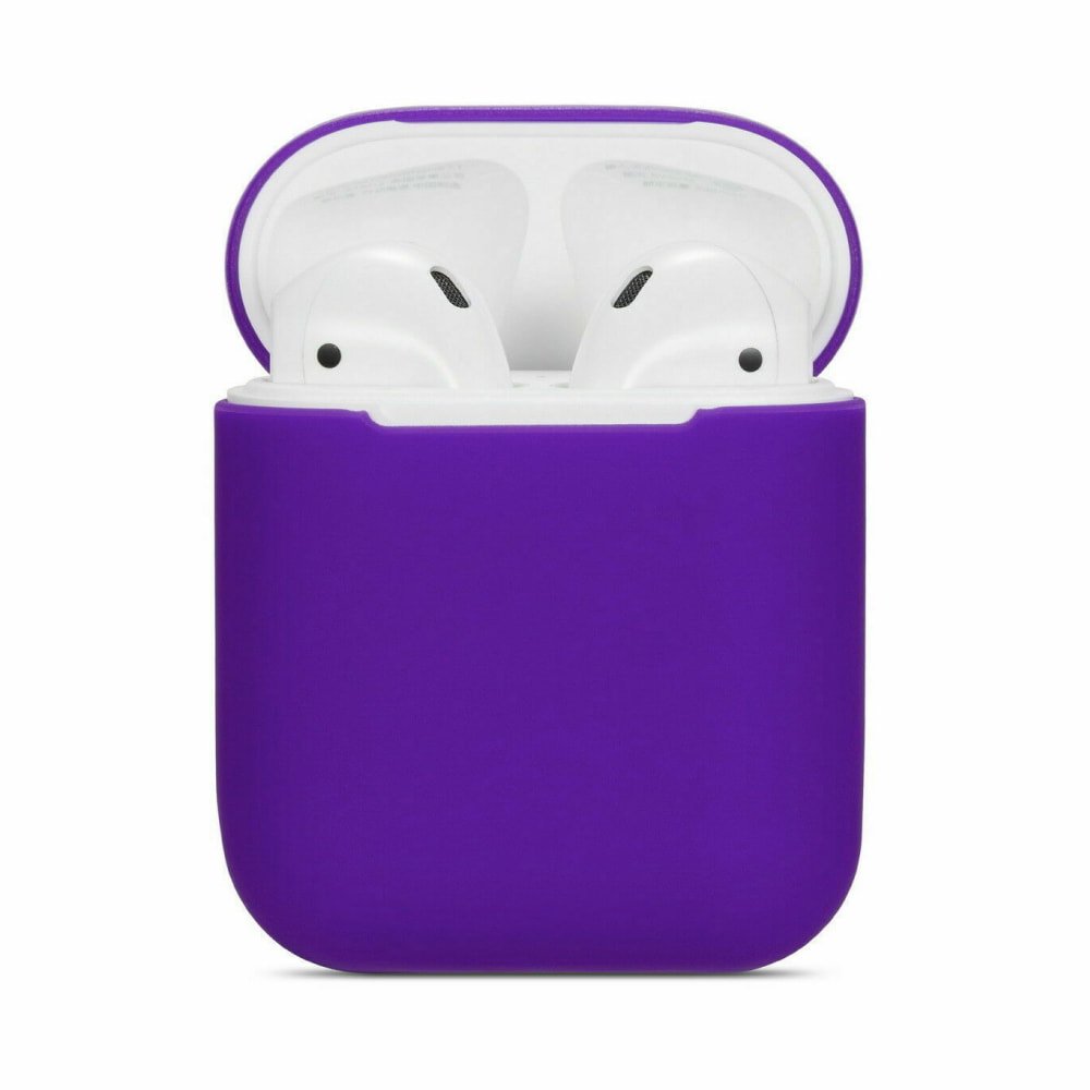 Silicone Protective Case for Airpods, Purple - Image 1