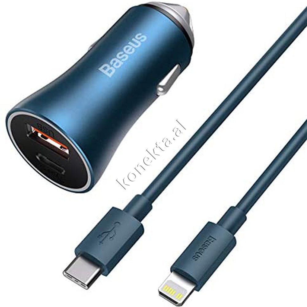 Baseus USB Charger, 40W, With Type-C Cable - Thumbnail 3